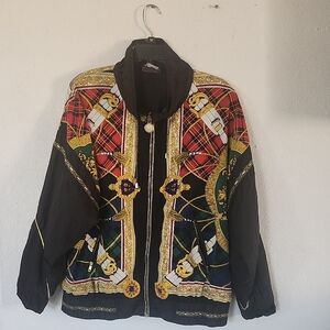 Vintage Black and Multicolor Jacket